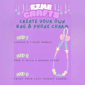 Bead purse strap/ Phone charm